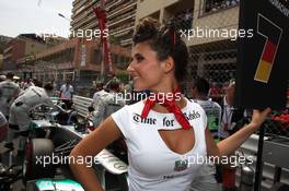 Grid Girl  27.05.2012. Formula 1 World Championship, Rd 6, Monaco Grand Prix, Monte Carlo, Monaco, Sunday