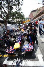 Sebastian Vettel (GER) Red Bull Racing RB8 on the grid. 27.05.2012. Formula 1 World Championship, Rd 6, Monaco Grand Prix, Monte Carlo, Monaco, Race Day