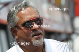 Dr. Vijay Mallya (IND) Sahara Force India F1 Team Owner 27.05.2012. Formula 1 World Championship, Rd 6, Monaco Grand Prix, Monte Carlo, Monaco, Sunday