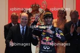 HSH Prince Albert of Monaco (MON) and Mark Webber (AUS), Red Bull Racing  27.05.2012. Formula 1 World Championship, Rd 6, Monaco Grand Prix, Monte Carlo, Monaco, Sunday