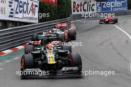 Heikki Kovalainen (FIN) Caterham CT01. 27.05.2012. Formula 1 World Championship, Rd 6, Monaco Grand Prix, Monte Carlo, Monaco, Race Day