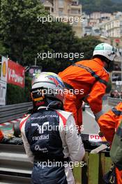 Pastor Maldonado (VEN) Williams retired from the race at the start. 27.05.2012. Formula 1 World Championship, Rd 6, Monaco Grand Prix, Monte Carlo, Monaco, Race Day