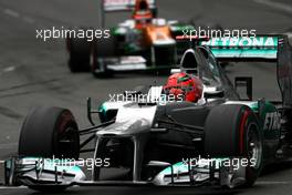 Michael Schumacher (GER), Mercedes GP  27.05.2012. Formula 1 World Championship, Rd 6, Monaco Grand Prix, Monte Carlo, Monaco, Sunday