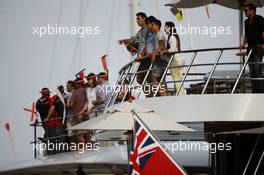 Fans on a boat. 26.05.2012. Formula 1 World Championship, Rd 6, Monaco Grand Prix, Monte Carlo, Monaco, Qualifying Day
