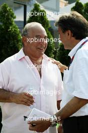Philip Green (GBR) CEO Arcadia Group with Pasquale Lattuneddu (ITA) of the FOM (Right). 26.05.2012. Formula 1 World Championship, Rd 6, Monaco Grand Prix, Monte Carlo, Monaco, Qualifying Day