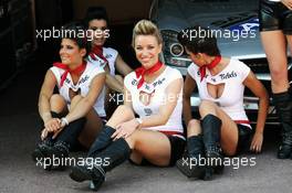 Grid girls. 26.05.2012. Formula 1 World Championship, Rd 6, Monaco Grand Prix, Monte Carlo, Monaco, Qualifying Day