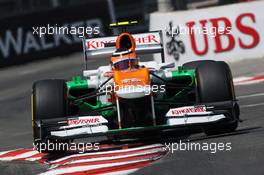 Nico Hulkenberg (GER) Sahara Force India F1 VJM05. 26.05.2012. Formula 1 World Championship, Rd 6, Monaco Grand Prix, Monte Carlo, Monaco, Qualifying Day