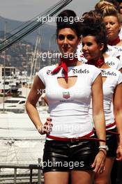 Grid girls. 26.05.2012. Formula 1 World Championship, Rd 6, Monaco Grand Prix, Monte Carlo, Monaco, Qualifying Day