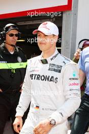 Michael Schumacher (GER) Mercedes AMG F1. 26.05.2012. Formula 1 World Championship, Rd 6, Monaco Grand Prix, Monte Carlo, Monaco, Qualifying Day