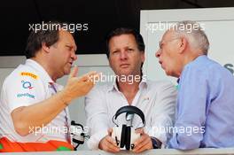 (L to R): Robert Fearnley (GBR) Sahara Force India F1 Team Deputy Team Principal with Michiel Mol (NED) Sahara Force India F1 Team Co-Owner. 26.05.2012. Formula 1 World Championship, Rd 6, Monaco Grand Prix, Monte Carlo, Monaco, Qualifying Day