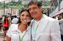 Antonio Banderas (ESP) Actor. 27.05.2012. Formula 1 World Championship, Rd 6, Monaco Grand Prix, Monte Carlo, Monaco, Race Day