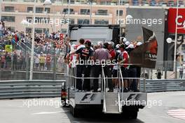 The drivers parade. 27.05.2012. Formula 1 World Championship, Rd 6, Monaco Grand Prix, Monte Carlo, Monaco, Race Day