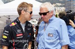 (L to R): Sebastian Vettel (GER) Red Bull Racing with Charlie Whiting (GBR) FIA Delegate. 27.05.2012. Formula 1 World Championship, Rd 6, Monaco Grand Prix, Monte Carlo, Monaco, Race Day