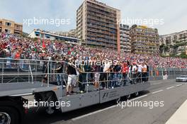 Drivers parade. 27.05.2012. Formula 1 World Championship, Rd 6, Monaco Grand Prix, Monte Carlo, Monaco, Race Day