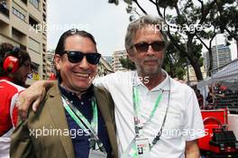 (L to R): Jools Holland (GBR) with Eric Clapton (GBR) Rock Legend on the grid. 27.05.2012. Formula 1 World Championship, Rd 6, Monaco Grand Prix, Monte Carlo, Monaco, Race Day