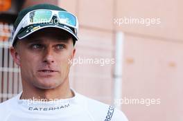 Heikki Kovalainen (FIN) Caterham. 24.05.2012. Formula 1 World Championship, Rd 6, Monaco Grand Prix, Monte Carlo, Monaco, Practice Day