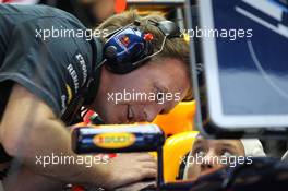 (L to R): Christian Horner (GBR) Red Bull Racing Team Principal with Sebastian Vettel (GER) Red Bull Racing RB8. 24.05.2012. Formula 1 World Championship, Rd 6, Monaco Grand Prix, Monte Carlo, Monaco, Practice Day