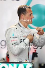 Michael Schumacher (GER) Mercedes AMG F1. 24.05.2012. Formula 1 World Championship, Rd 6, Monaco Grand Prix, Monte Carlo, Monaco, Practice Day