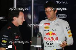 (L to R): Christian Horner (GBR) Red Bull Racing Team Principal with Martin Whitmarsh (GBR) McLaren Chief Executive Officer. 24.05.2012. Formula 1 World Championship, Rd 6, Monaco Grand Prix, Monte Carlo, Monaco, Practice Day