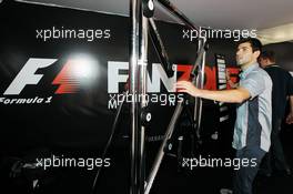 Jaime Alguersuari (ESP) BBC Radio 5 Live Expert Summariser at the Fanzone. 24.05.2012. Formula 1 World Championship, Rd 6, Monaco Grand Prix, Monte Carlo, Monaco, Practice Day