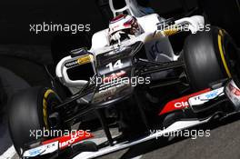 Kamui Kobayashi (JPN) Sauber C31. 24.05.2012. Formula 1 World Championship, Rd 6, Monaco Grand Prix, Monte Carlo, Monaco, Practice Day