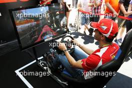 Marc Gene (ESP) Ferrari Test Driver at the Fanzone. 24.05.2012. Formula 1 World Championship, Rd 6, Monaco Grand Prix, Monte Carlo, Monaco, Practice Day