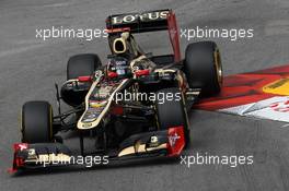 Kimi Raikkonen (FIN) Lotus F1 E20. 24.05.2012. Formula 1 World Championship, Rd 6, Monaco Grand Prix, Monte Carlo, Monaco, Practice Day