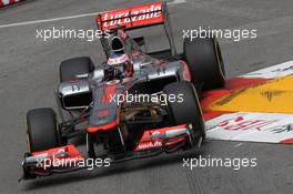 Jenson Button (GBR) McLaren MP4/27. 24.05.2012. Formula 1 World Championship, Rd 6, Monaco Grand Prix, Monte Carlo, Monaco, Practice Day