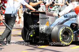 Lewis Hamilton (GBR) McLaren MP4/27 rear wing. 24.05.2012. Formula 1 World Championship, Rd 6, Monaco Grand Prix, Monte Carlo, Monaco, Practice Day
