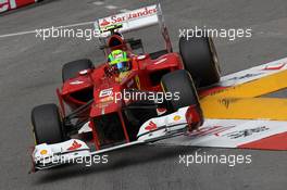 Felipe Massa (BRA) Ferrari F2012. 24.05.2012. Formula 1 World Championship, Rd 6, Monaco Grand Prix, Monte Carlo, Monaco, Practice Day