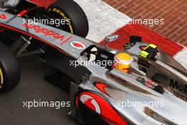 Lewis Hamilton (GBR) McLaren MP4/27. 24.05.2012. Formula 1 World Championship, Rd 6, Monaco Grand Prix, Monte Carlo, Monaco, Practice Day