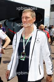 Bastian Schweinsteiger (GER) Football Player in the paddock. 27.05.2012. Formula 1 World Championship, Rd 6, Monaco Grand Prix, Monte Carlo, Monaco, Race Day