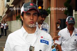 Sergio Perez (MEX) Sauber. 23.05.2012. Formula 1 World Championship, Rd 6, Monaco Grand Prix, Monte Carlo, Monaco, Preparation Day