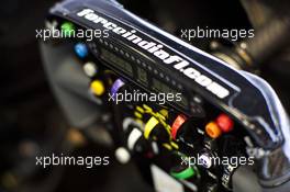 Sahara Force India F1 VJM05 steering wheel. 23.05.2012. Formula 1 World Championship, Rd 6, Monaco Grand Prix, Monte Carlo, Monaco, Preparation Day