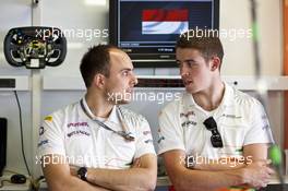 (L to R): Gianpiero Lambiase (ITA) Sahara Force India F1 Engineer with Paul di Resta (GBR) Sahara Force India F1. 23.05.2012. Formula 1 World Championship, Rd 6, Monaco Grand Prix, Monte Carlo, Monaco, Preparation Day
