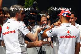 Lewis Hamilton (GBR) McLaren. 23.05.2012. Formula 1 World Championship, Rd 6, Monaco Grand Prix, Monte Carlo, Monaco, Preparation Day