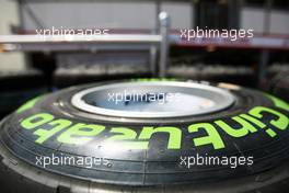 Pirelli tyre. 23.05.2012. Formula 1 World Championship, Rd 6, Monaco Grand Prix, Monte Carlo, Monaco, Preparation Day