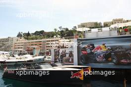 Red Bull Energy Station and Red Bull boat. 23.05.2012. Formula 1 World Championship, Rd 6, Monaco Grand Prix, Monte Carlo, Monaco, Preparation Day