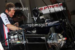 Williams FW34 is prepared. 23.05.2012. Formula 1 World Championship, Rd 6, Monaco Grand Prix, Monte Carlo, Monaco, Preparation Day