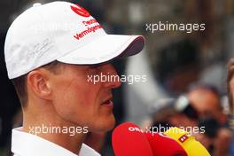Michael Schumacher (GER) Mercedes AMG F1. 23.05.2012. Formula 1 World Championship, Rd 6, Monaco Grand Prix, Monte Carlo, Monaco, Preparation Day
