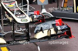 Lotus F1 E20 front wing. 23.05.2012. Formula 1 World Championship, Rd 6, Monaco Grand Prix, Monte Carlo, Monaco, Preparation Day