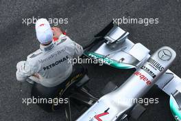 21.02.2012 Barcelona, Spain,  Michael Schumacher (GER), Mercedes GP  - Mercedes F1 W03 Launch