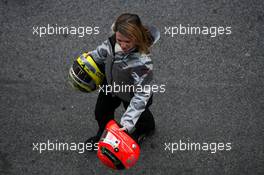 21.02.2012 Barcelona, Spain,  Helmet of Michael Schumacher (GER), Mercedes GP and Nico Rosberg (GER), Mercedes GP  - Mercedes F1 W03 Launch