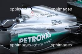 21.02.2012 Barcelona, Spain,  Engine cover  - Mercedes F1 W03 Launch