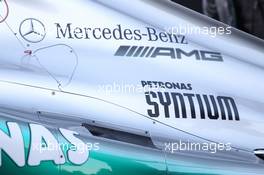 21.02.2012 Barcelona, Spain,  Engine cover - Mercedes F1 W03 Launch