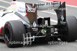Sergio Perez (MEX), Sauber F1 Team running with aero sensor at the rear wheel 03.05.2012. Formula 1 World Championship, Testing, Mugello, Italy