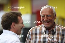 Christian Horner (GBR) Red Bull Racing Team Principal and Dietrich Mateschitz (AUT) CEO and Founder of Red Bull  03.05.2012. Formula 1 World Championship, Testing, Mugello, Italy