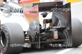 McLaren rear wing 03.05.2012. Formula 1 World Championship, Testing, Mugello, Italy