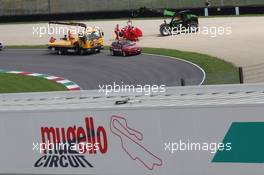 Fernando Alonso (ESP), Scuderia Ferrari car is recovered  03.05.2012. Formula 1 World Championship, Testing, Mugello, Italy