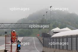 A foggy start to the morning  01.05.2012. Formula 1 World Championship, Testing, Mugello, Italy